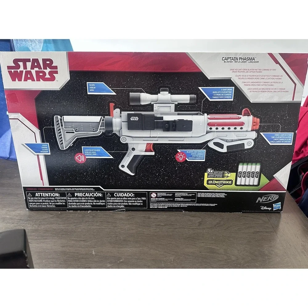 Star Wars 2016 Hasbro NERF‎ Captain Phasma Blaster Electronic Glowstrike Toy Gun